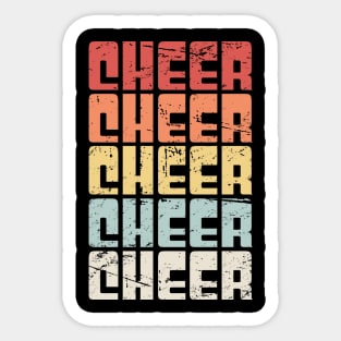 CHEER | Retro Vintage Cheerleading Cheerleader Sticker